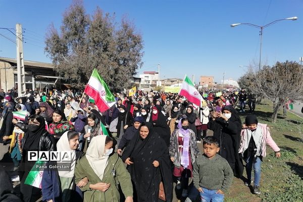 راهپیمایی 22 بهمن در شهرستان مراوه تپه