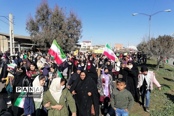 راهپیمایی 22 بهمن در شهرستان مراوه تپه