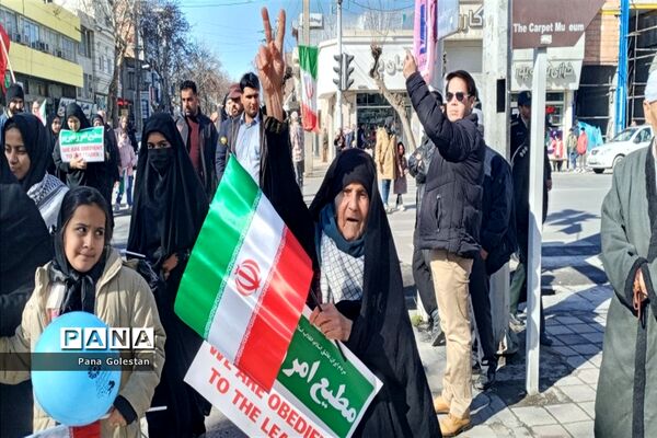 راهپیمایی بیست و دو بهمن در شهرستان علی‌آباد