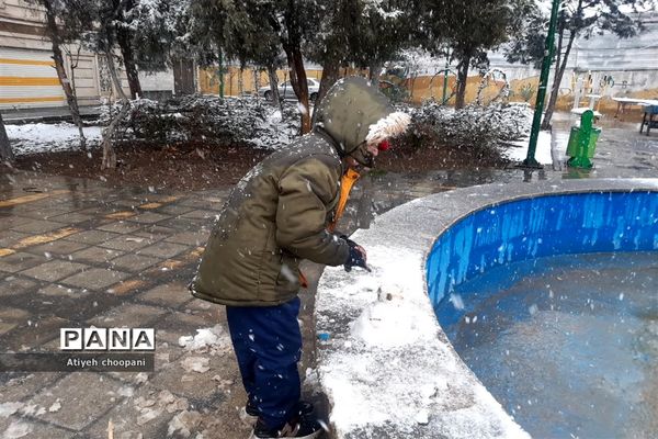 بارش برف تهران را سفید پوش کرد