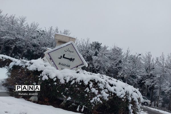 یک روز برفی در پارک جنگلی چیتگر