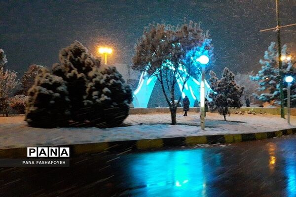 بارش برف زمستانی در فشافویه