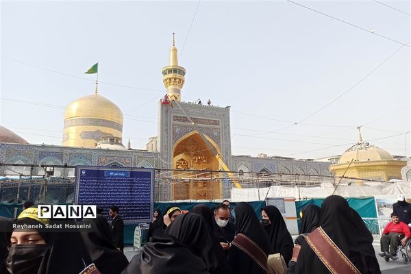 چهارمین روز از اردوی دانش‌آموزان زیارت اولی‌ فارس به مشهد مقدس