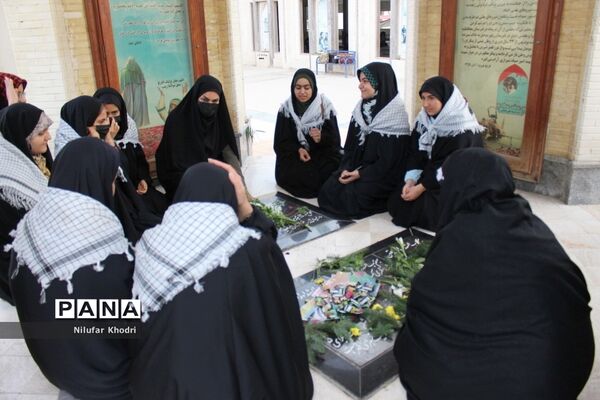 اعزام دانش‌آموزان دختر شهرستان بوشهر به مناطق عملیاتی جنوب