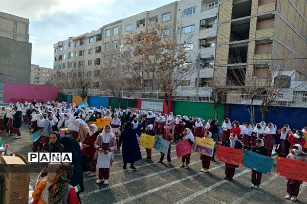 مراسم افتتاح مدرسه پروین اعتصامی به عنوان خانه محیط زیست