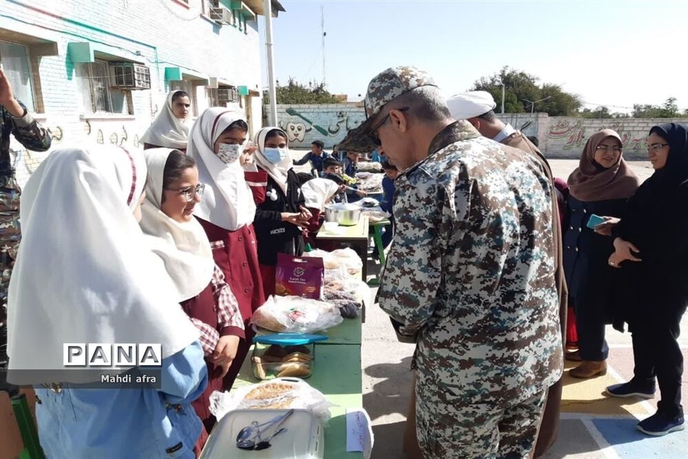 برگزاری بازارچه دانش‌آموزی در دبستان شهید قرنی پدافند هوایی بهبهان