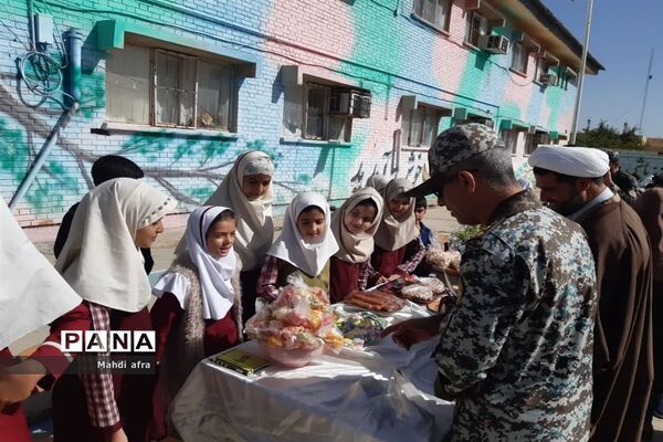 برگزاری بازارچه دانش‌آموزی در دبستان شهید قرنی پدافند هوایی بهبهان