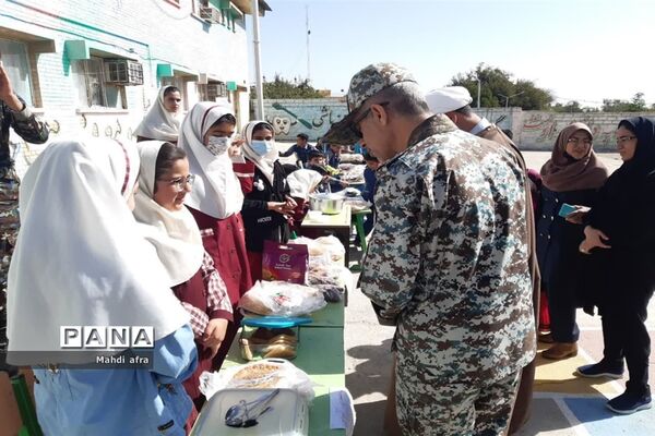 برگزاری بازارچه دانش‌آموزی در دبستان شهید قرنی پدافند هوایی بهبهان