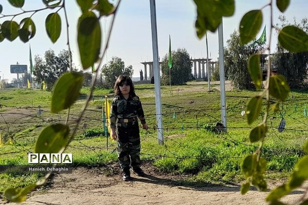 بازدید زائران راهیان نور از اماکن عملیات دفاع مقدس در خوزستان