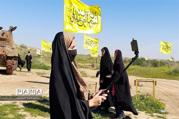 بازدید زائران راهیان نور از اماکن عملیات دفاع مقدس در خوزستان