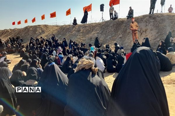 بازدید زائران راهیان نور از اماکن عملیات دفاع مقدس در خوزستان