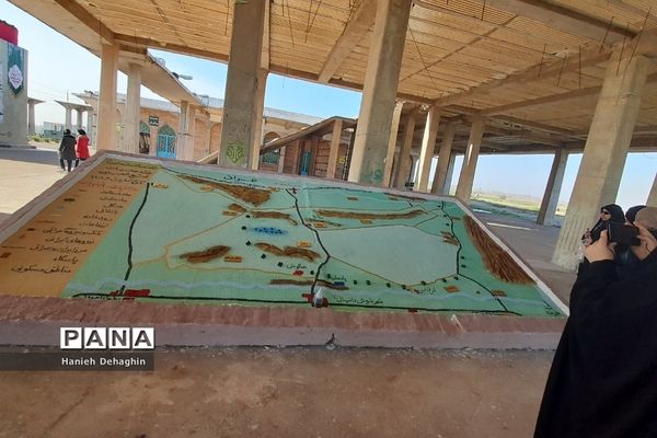 بازدید زائران راهیان نور از اماکن عملیات دفاع مقدس در خوزستان