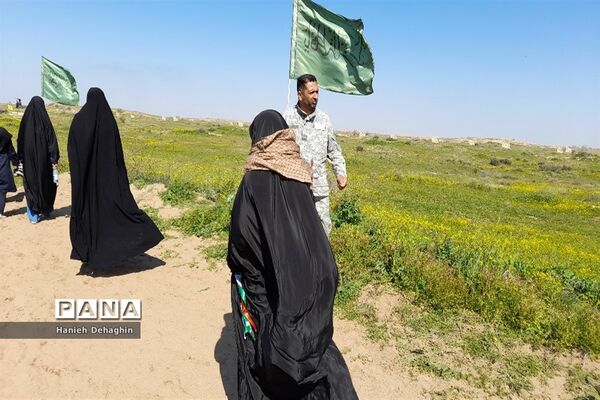 بازدید زائران راهیان نور از اماکن عملیات دفاع مقدس در خوزستان