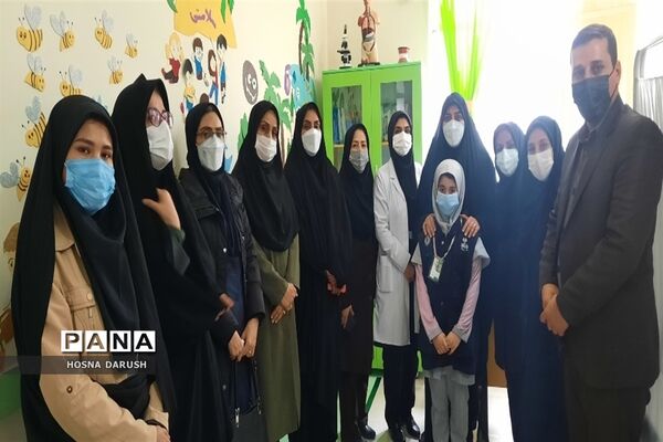 افتتاحیه اتاق بهداشت در دبستان شهدای پشم‌بافی توس ناحیه ۷مشهد