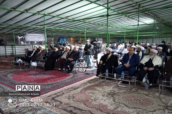 مراسم افتتاح مدرسه حج در مزار شیخ احمد جامی تربت جام