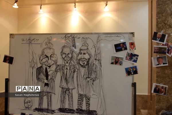نمایشگاه کاریکاتور و اجرای ورکشاپ درنگارخانه هنراسلامشهر