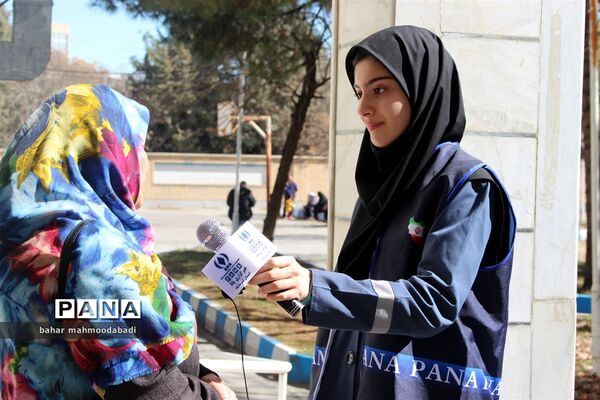 مراسم بدرقه کاروان زیارت اولی‌های دانش‌آموزی مشهد الرضا(ع)