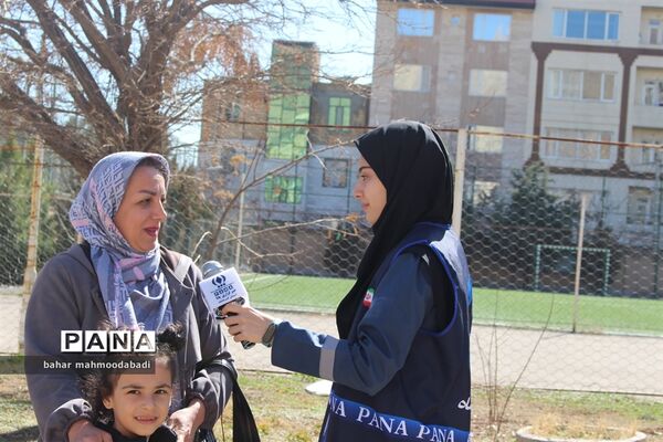 مراسم بدرقه کاروان زیارت اولی‌های دانش‌آموزی مشهد الرضا(ع)