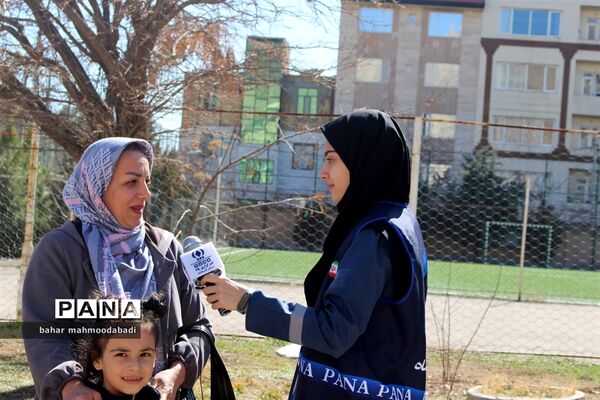 مراسم بدرقه کاروان زیارت اولی‌های دانش‌آموزی مشهد الرضا(ع)