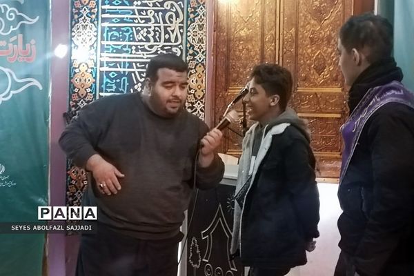 اولین روز از اردوی دانش‌آموزان زیارت اولی شهرستان‌های تهران