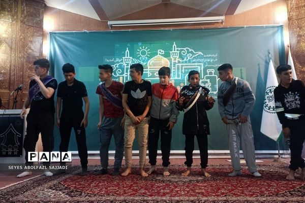 اولین روز از اردوی دانش‌آموزان زیارت اولی شهرستان‌های تهران