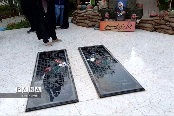 حضور دانش‌آموزان دختر رودهن در اردوگاه شهید  رستگار در اردوی راهیان نور
