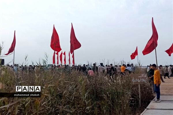 حضور دانش‌آموزان پسر دبیرستانی ناحیه 3 در راهیان نور دانش‌آموزی