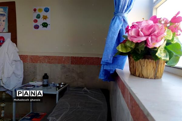 افتتاح اتاق بهداشت در مدرسه نوشین بختیاری بخش جوادآباد