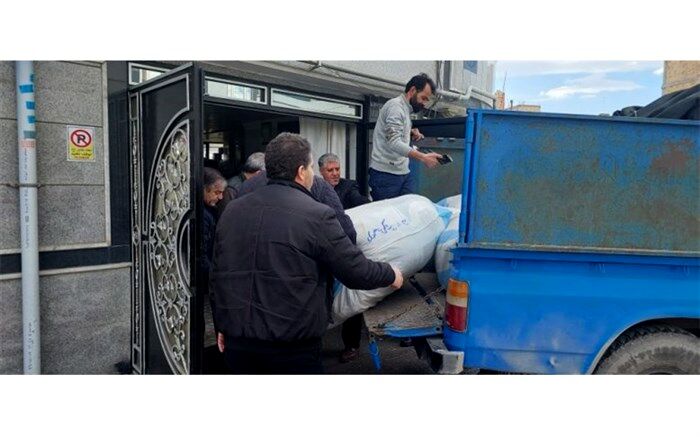 اهدای ۴۰۰ تخته پتو به زلزله‌زدگان خوی