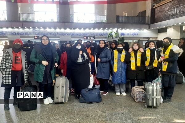 اعزام دانش‌آموزان دختر البرزی به اردوی زیارت اولی مشهد مقدس