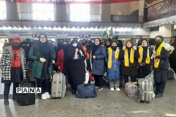 اعزام دانش‌آموزان دختر البرزی به اردوی زیارت اولی مشهد مقدس
