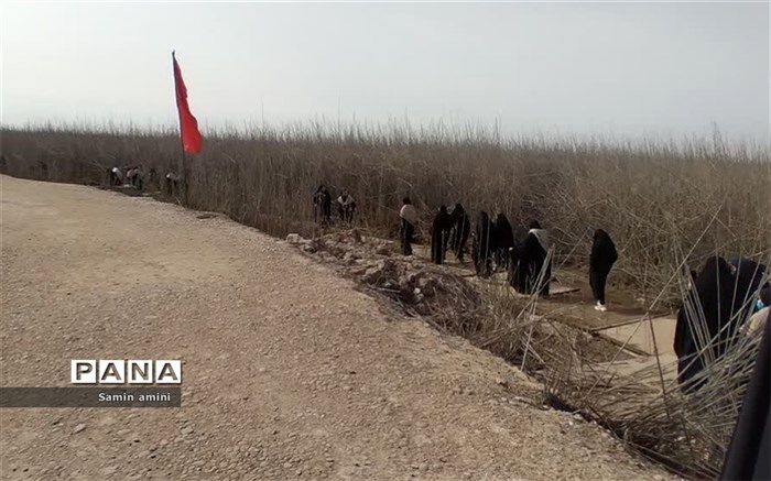 استقبال از  کاروان دوم دختران دانش‌آموز اردوی راهیان نور در رودهن/فیلم