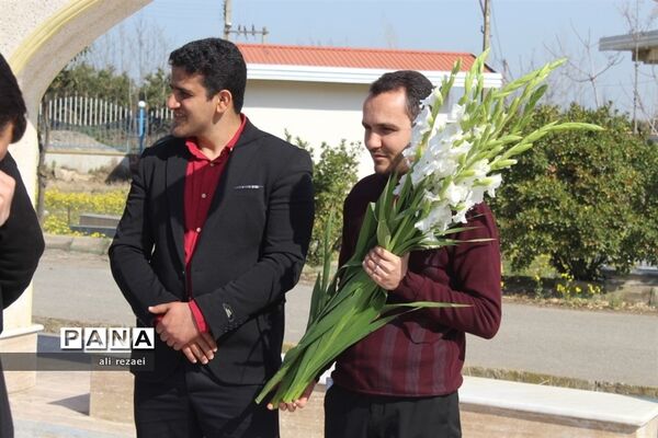غبارروبی مزار شهدای گمنام گلوگاه در روز امور تربیتی