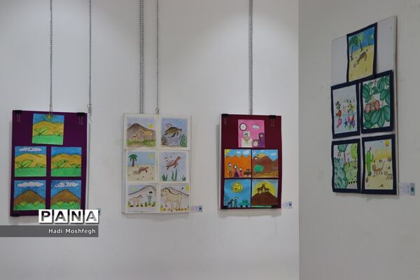 برپایی گالری نقاشی روزن عشق  در نگارخانه ایمان و اندیشه آموزش و پرورش استان فارس