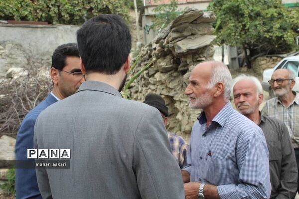 بازدید دستیار ویژه‌ استاندار مازندران از روستای مصیب محله