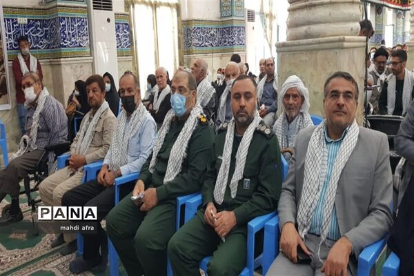 تجلیل از پیشکسوتان عرصه دفاع مقدس شهرستان بهبهان با حضور وبیناری مقام معظم رهبری (مدظله العالی)
