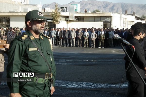 مراسم صبحگاه مشترک در اداره آموزش و پرورش، کاشمر