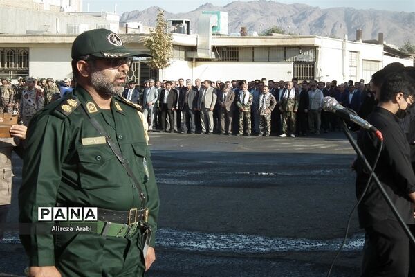 مراسم صبحگاه مشترک در اداره آموزش و پرورش، کاشمر