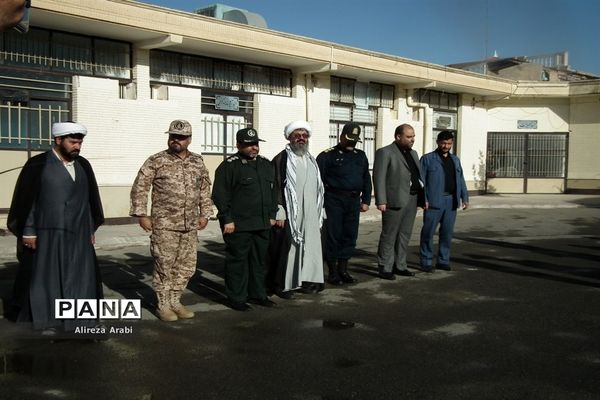 مراسم صبحگاه مشترک در اداره آموزش و پرورش، کاشمر