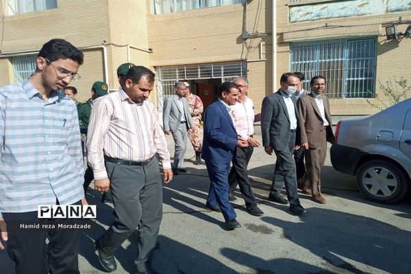 مراسم صبحگاه مشترک در اداره آموزش و پرورش، کاشمر