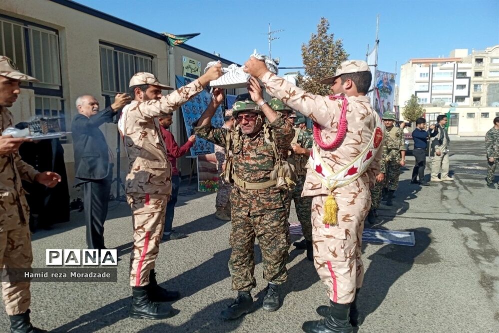 مراسم صبحگاه مشترک در اداره آموزش و پرورش، کاشمر