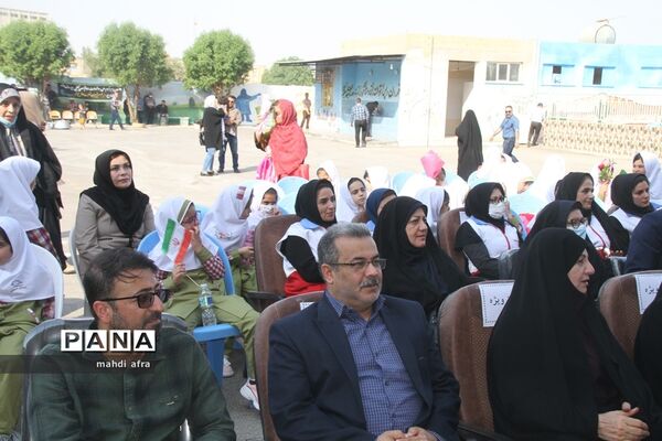 نواختن زنگ استانی شکوفه‌های حسینی در بهبهان
