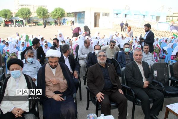 نواختن زنگ استانی شکوفه‌های حسینی در بهبهان