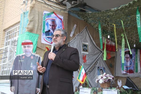 نواختن زنگ استانی شکوفه‌های حسینی در بهبهان