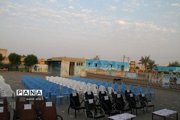 نواختن زنگ استانی شکوفه‌های حسینی در بهبهان