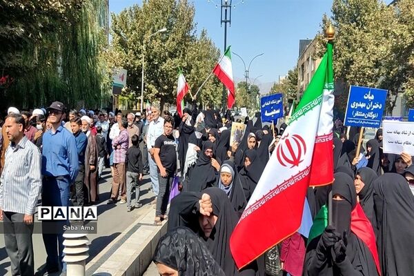 تظاهرات مردم کاشمر در محکومیت اشرار و فتنه‌گران