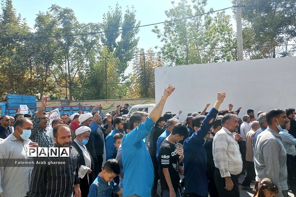 اعلام انزجار از آشوبگران وابسته به استکبار جهانی در شهرستان پاکدشت