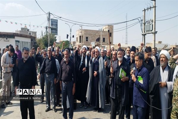 خروش انقلابی مردم قم علیه اغتشاشگران