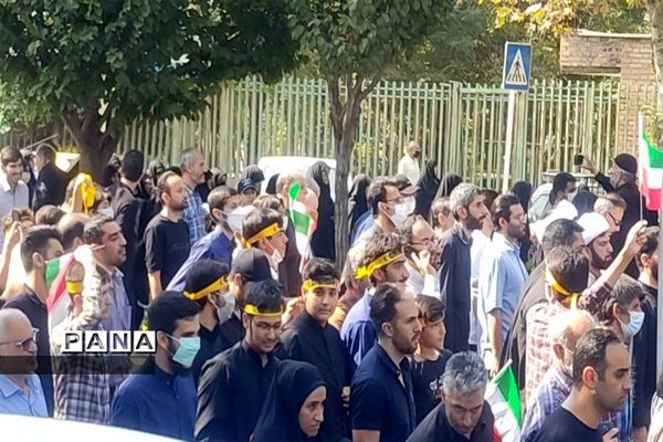 راهپیمایی مردمی علیه اغتشاشگران در تمامی نواحی و مناطق استان البرز