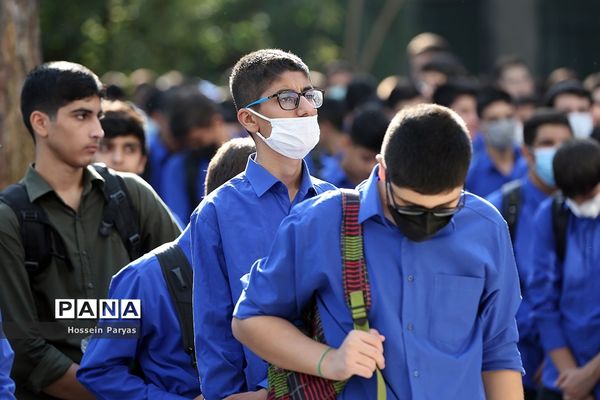 مراسم بازگشایی مدارس در هنرستان پسرانه ماندگار صنعتی تهران